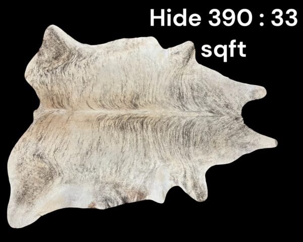 Natural Hair On Cow Hide : This Hide Is Perfect For Wall Hanging, Leather Rugs, Leather Upholstery & Leather Accessories. (Hide390)