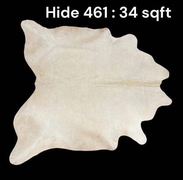 Natural Hair On Cow Hide : This Hide Is Perfect For Wall Hanging, Leather Rugs, Leather Upholstery & Leather Accessories. (Hide461)