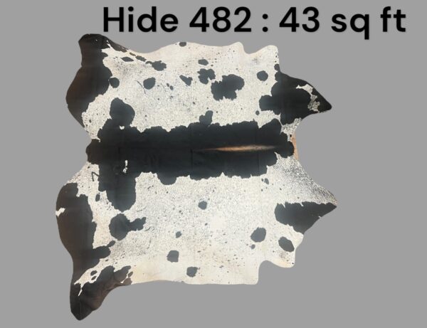 Natural Hair On Cow Hide : This Hide Is Perfect For Wall Hanging, Leather Rugs, Leather Upholstery & Leather Accessories. (Hide482)