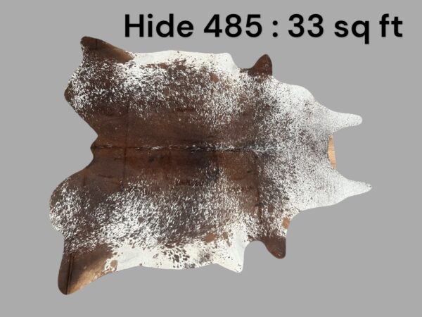 Natural Hair On Cow Hide : This Hide Is Perfect For Wall Hanging, Leather Rugs, Leather Upholstery & Leather Accessories. (Hide485)