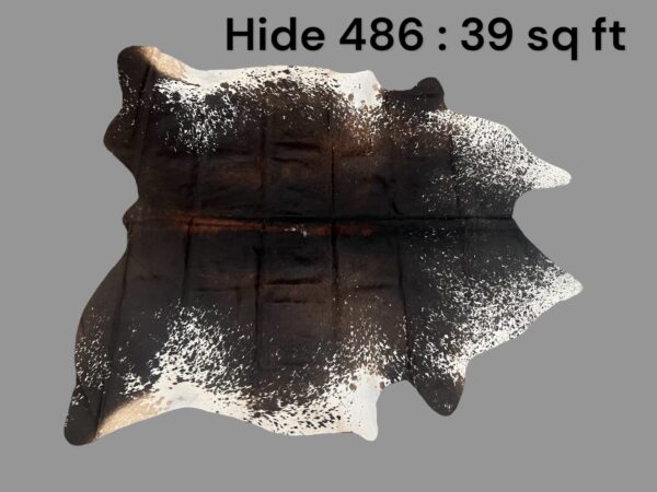 Natural Hair On Cow Hide : This Hide Is Perfect For Wall Hanging, Leather Rugs, Leather Upholstery & Leather Accessories. (Hide486)