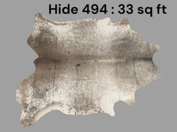 Natural Hair On Cow Hide : This Hide Is Perfect For Wall Hanging, Leather Rugs, Leather Upholstery & Leather Accessories. (Hide494)