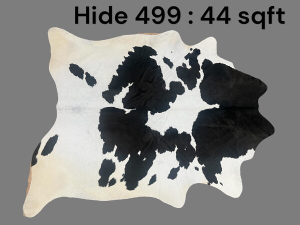 Natural Hair On Cow Hide : This Hide Is Perfect For Wall Hanging, Leather Rugs, Leather Upholstery & Leather Accessories. (Hide499)