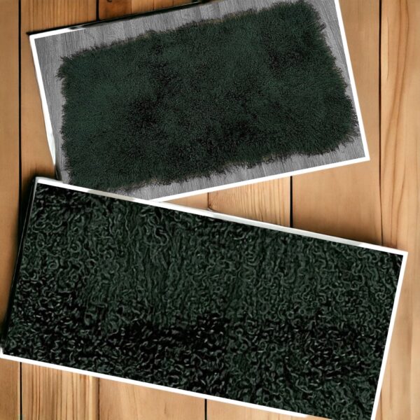 Army Green Mongolian Sheepskin Plate : (120cm L x 60cm W) Perfect As Rugs or Making Cushions and Garments.