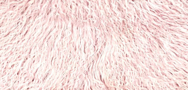 Baby Pink Mongolian Sheepskin Plate : (120cm L x 60cm W) Perfect As Rugs or Making Cushions and Garments. - Image 2