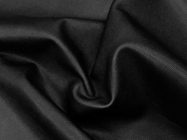 M-Spec Bourbon Black, Semi-Firm Printed Grain Leather Cow Side : 1.2-1.4mm (Ex Pittards Stock) - Image 3