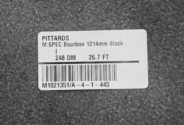 M-Spec Bourbon Black, Semi-Firm Printed Grain Leather Cow Side : 1.2-1.4mm (Ex Pittards Stock) - Image 4