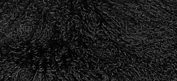 Black Mongolian Sheepskin Plate : (120cm L x 60cm W) Perfect As Rugs or Making Cushions and Garments. - Image 2