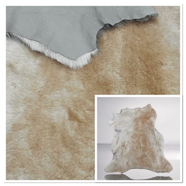 Small Merino Blonde : 8mm Straight Wool 8 Piece Sheepskin Bundle (Ref-gh.eol)
