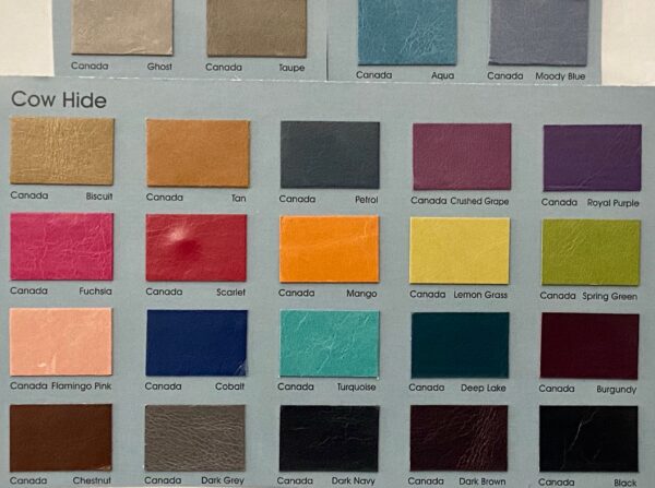 Canada Moody Blue, Natural Grain Glazed Leather Cow Hide : (0.9-1.0mm 2.5oz) 25 - Image 4