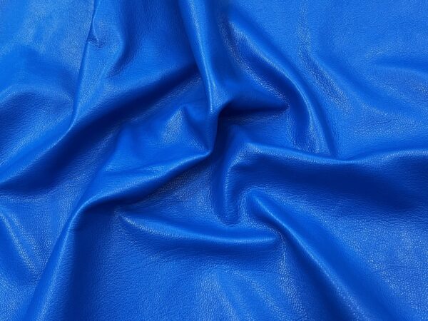 Electric Blue Vegetable Tanned Goat Skin : (1.0-1.2mm 3oz) 12 - Image 3