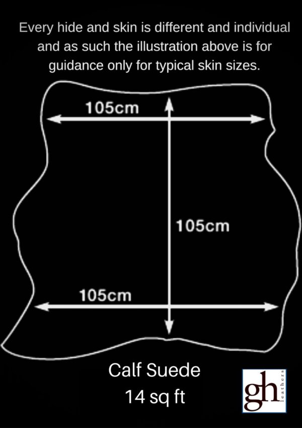 Economical Dark Grey Calf Suede : (1.0-1.2mm 3oz) 15 - Image 4