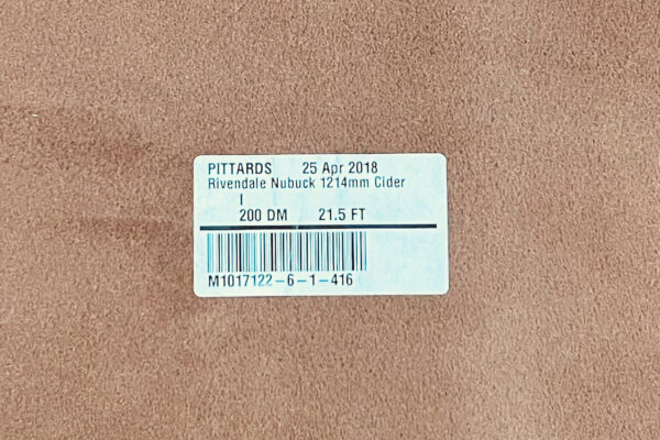 Rivendale Cider : Nubuck Leather Cow Side : 1.2-1.4mm (Ex Pittards Stock) - Image 4