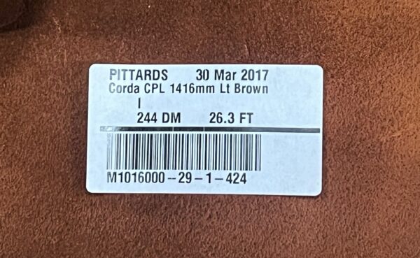 Corda Waxy Light-Brown  : Smooth Semi-Firm Pull-up Leather Cow Sides with Waxed Pattern, 1.4-1.6mm (Ex Pittards Stock) - Image 4