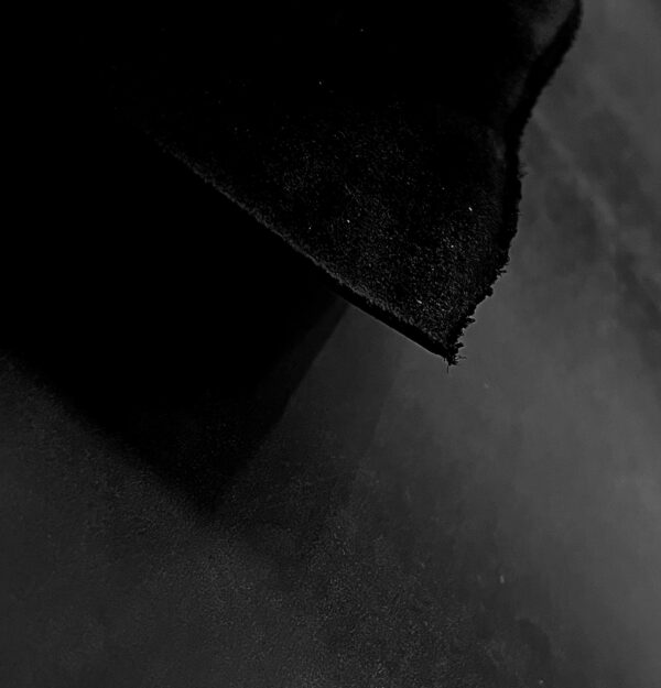 Cordless Waxy Black : Smooth Firm Leather Cow Sides, 2.0-2.2mm (Ex Pittards Stock) - Image 3
