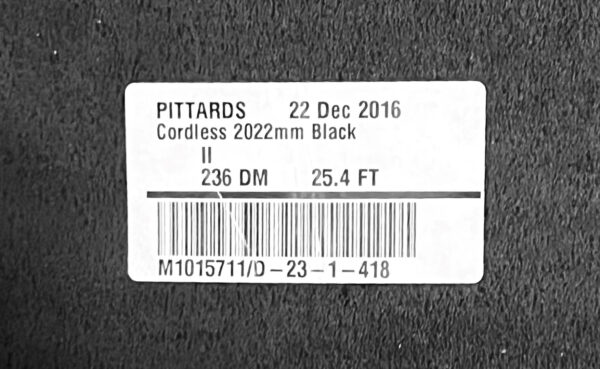 Cordless Waxy Black : Smooth Firm Leather Cow Sides, 2.0-2.2mm (Ex Pittards Stock) - Image 4