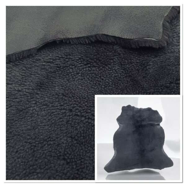 Merino Steel-Grey Nappalan : 12mm Curly Wool 6 Piece Sheepskin Bundle (Ref-gh.eol)