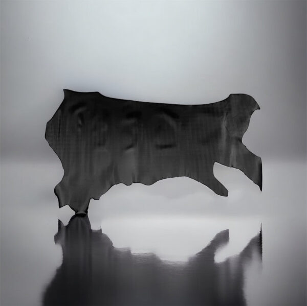 Digital Bright Black, Printed Leather Cow Side : 1.4-1.6mm (Ex Pittards Stock) 25 - Image 2