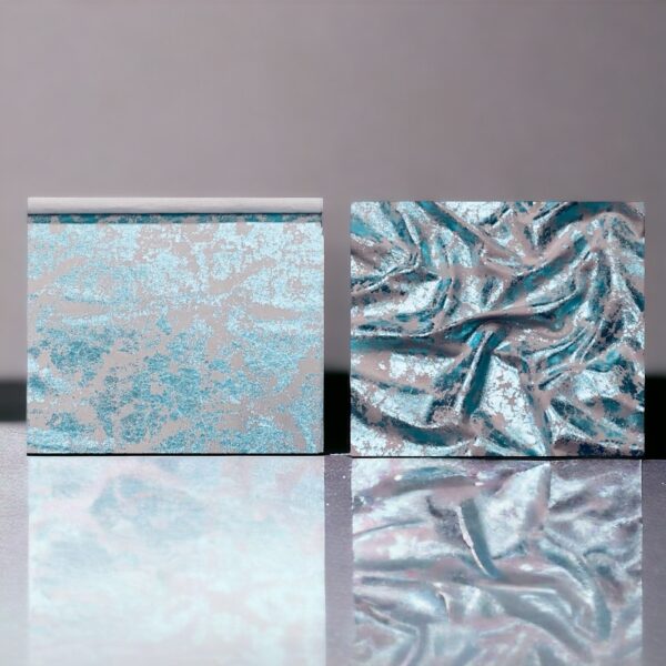 Turquoise Distressed, Metallic Foiled Pig Skin : (0.6-0.7mm 1.5oz) 15
