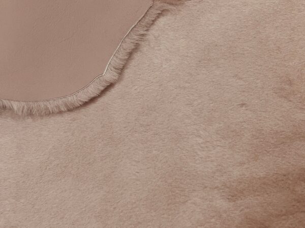 Dusky-Pink Merino Straight Wool 12mm : 8 Piece Shearling Bundle with Nappalan Reverse (Ref-gh.eol) - Image 3