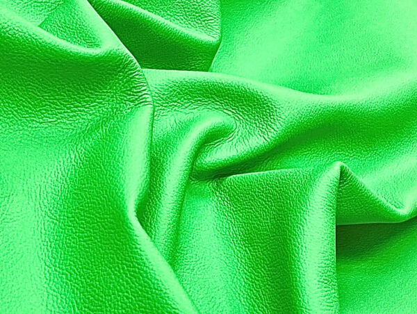 Biker Fluorescent Green, Print Assisted Leather Cow Side: (1.2-1.4mm 3oz) 29 - Image 3