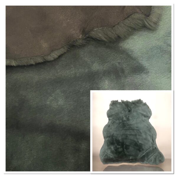 Merino Grey-Brown : 12mm Straight Wool 9 Piece Sheepskin Bundle (Ref-gh.eol)