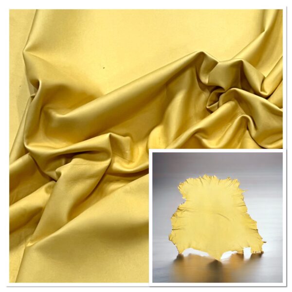 Pittards Gloving Leather Celandine : 0.45mm Water Resistant Lambskin (Ex Pittards Stock) WR100X.45celandineC1