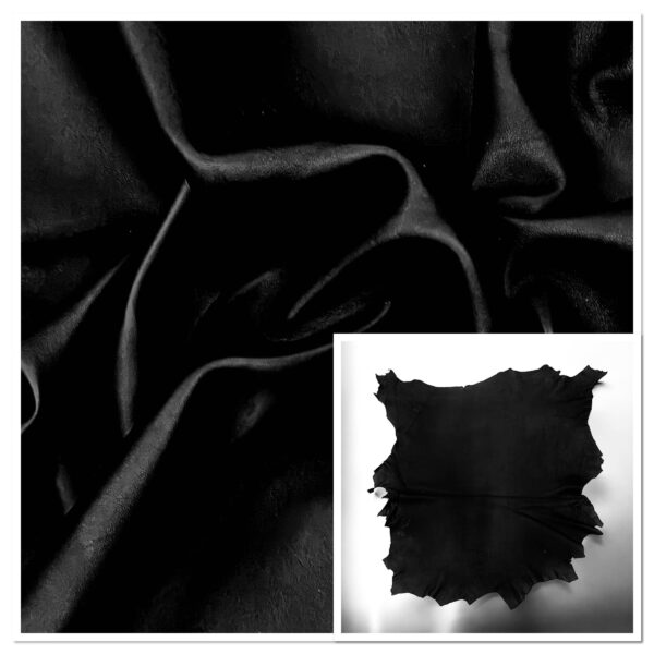 Helmet-Lining Black : Goat Leather: 0.9mm (Ex Pittards Stock) HelmetLining.9mmBlackB