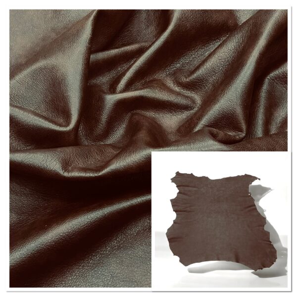 Pittards Husky Mocca : Goat Leather 0.9-1.1mm (Ex Pittards Stock) Husky0911mm MoccaAA