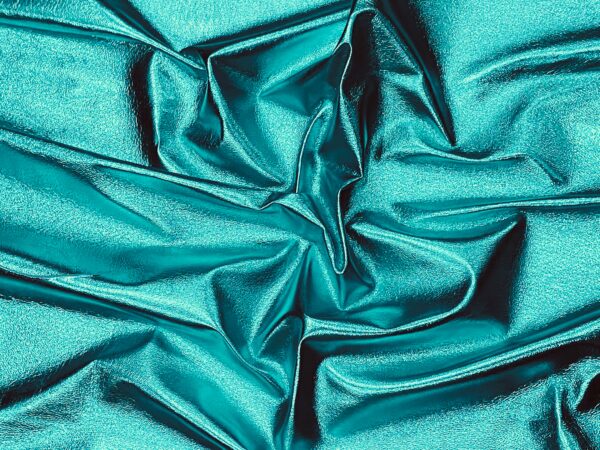 Turquoise, Metallic Foiled Leather Pig Skin : (0.6-0.7mm 1.5oz) 15 - Image 4