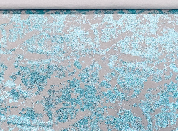 Turquoise Distressed, Metallic Foiled Pig Skin : (0.6-0.7mm 1.5oz) 15 - Image 3
