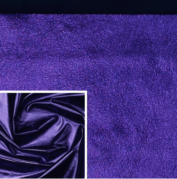 Shimmer Foiled Lambskin Violet : Italian Leather (0.6-0.7mm 1.5oz) 9 - Image 2