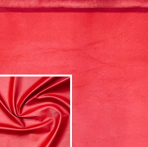 Valencia Windsor Red, Leather Lambskin : Italian Lamb Nappa (0.6-0.7mm 1.5oz) 10 - Image 2