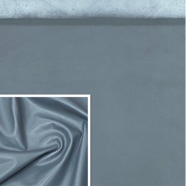 Valencia Silver Grey, Leather Lambskin : Italian Lamb Nappa (0.6-0.7mm 1.5oz) 10 - Image 2