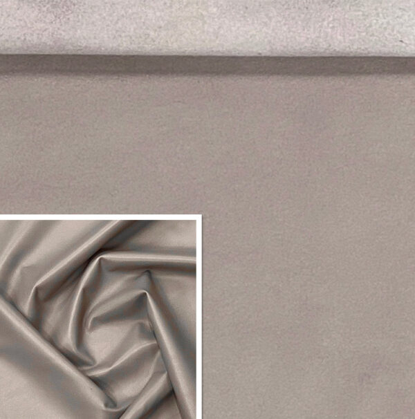 Valencia Dove Grey, Leather Lambskin : Italian Lamb Nappa (0.6-0.7mm 1.5oz) 10 - Image 2