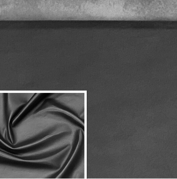 Valencia Dark Grey, Leather Lambskin : Italian Lamb Nappa (0.6-0.7mm 1.5oz) 10 - Image 2