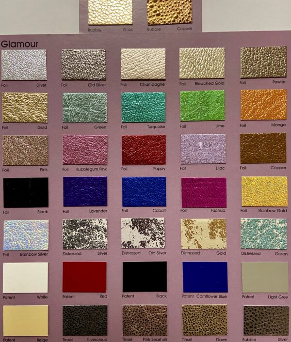 Pewter, Metallic Foiled Leather Pig Skin : (0.6-0.7mm 1.5oz) 15 - Image 5