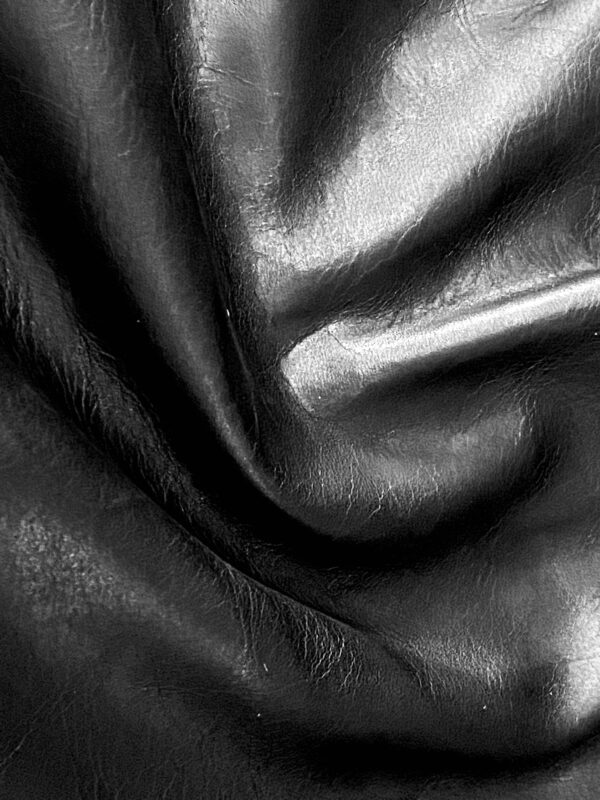 Oily Black, Full Grain Leather Cow Hide : (0.9-1.1mm 2.5oz) 22 - Image 4