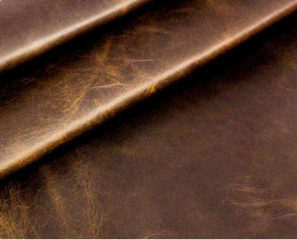 Diesel Brown, Waxy Pull Up South African Leather Cow Hide : (1.1-1.3mm 3oz) 22 - Image 2