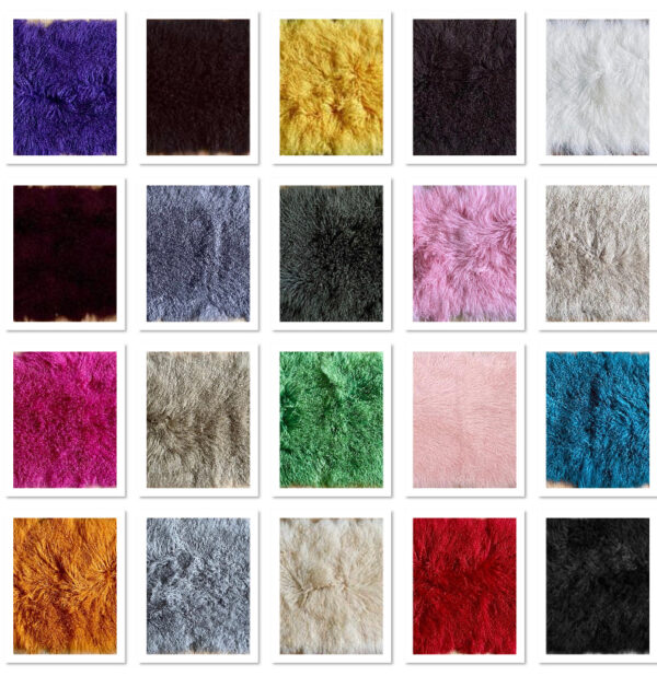 Baby Pink Mongolian Sheepskin Plate : (120cm L x 60cm W) Perfect As Rugs or Making Cushions and Garments. - Image 5