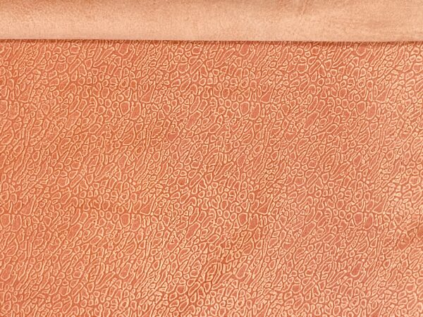 Pig Suede Orange With Printed Affect On The Grain Side (Ref-gh.eol)