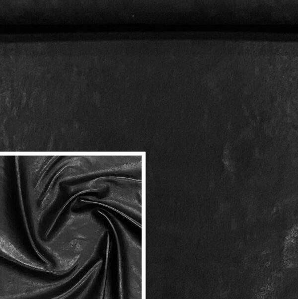 Black, Vegetable Tanned Lambskin : (0.7-0.8mm 2oz) 9 - Image 2