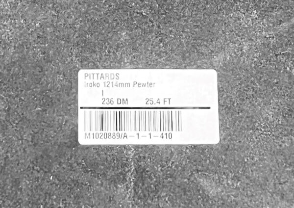 Iroko Pewter : Subtle Printed Grain Leather Cow Side : 1.2-1.4mm (Ex Pittards Stock) - Image 4