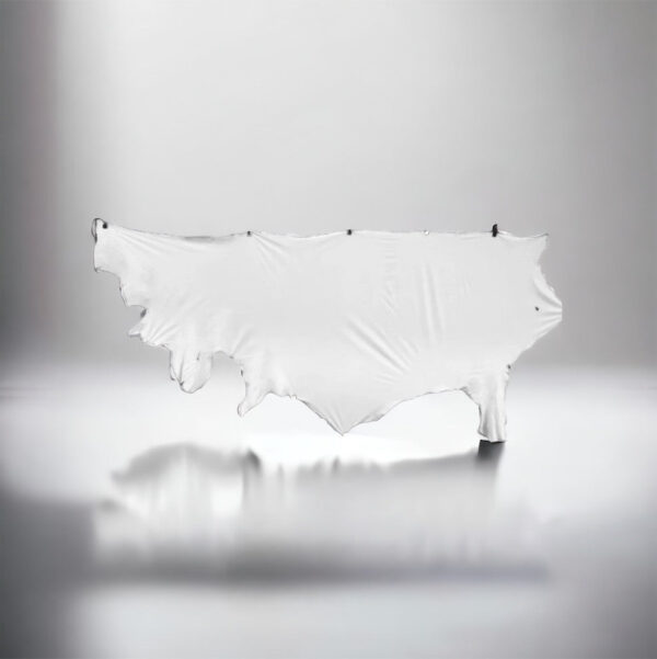 White, Japanese Plonge Leather Cow Side : (0.5-0.6mm 1.5oz) 32 - Image 2