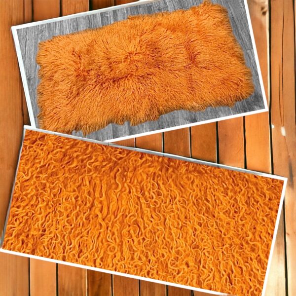 Mango Mongolian Sheepskin Plate : (120cm L x 60cm W) Perfect As Rugs or Making Cushions and Garments.