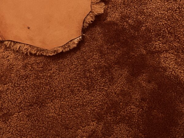 Merino Honey : 12mm Curly Wool 4 Piece Sheepskin Bundle with Suede Reverse (Ref-gh.eol - Image 3