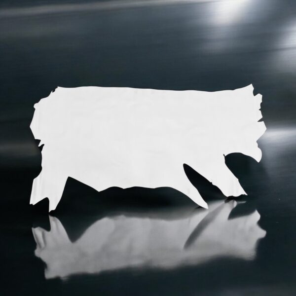 Mythical Ice-White, Semi-Firm Light Printed Grain Leather Cow Side : 1.2-1.4mm (Ex Pittards Stock) MythicalWRDT NCFUS1214mm IceWhite - Image 2