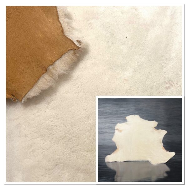 Off-White Merino :12mm Straight Wool 5 Piece Bundle with Suede Reverse (Ref-gh.eol) Bundle23