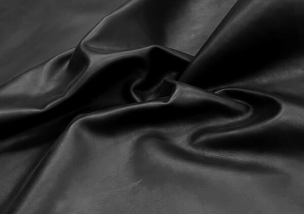 Peak Matt : Black Coloured Cow Side, 1.4-1.6mm (Ex Pittards Stock) - Image 3