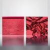 Poppy Red, Metallic Foiled Leather Pig Skin : (0.6-0.7mm 1.5oz) 15